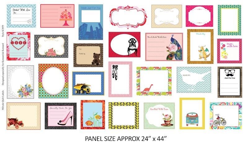 13521 Quilt Labels $20 per panel
