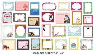 13521 Quilt Labels $20 per panel