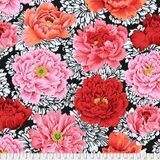 15534 Kaffe Collective Brocade Peony Crimson $32 permt