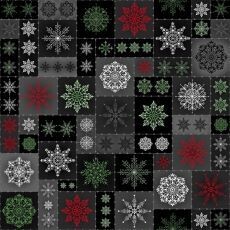 14910 Christmas Night Patchwork Black $32 per mt