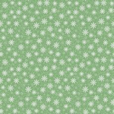 14915 Christmas Night Mini Snow Flurry Green $32 per mt