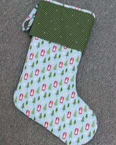 717 Festive Stocking fabric kit $27.90
