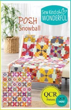 46696 Posh Snowball Quilt Pattern $22