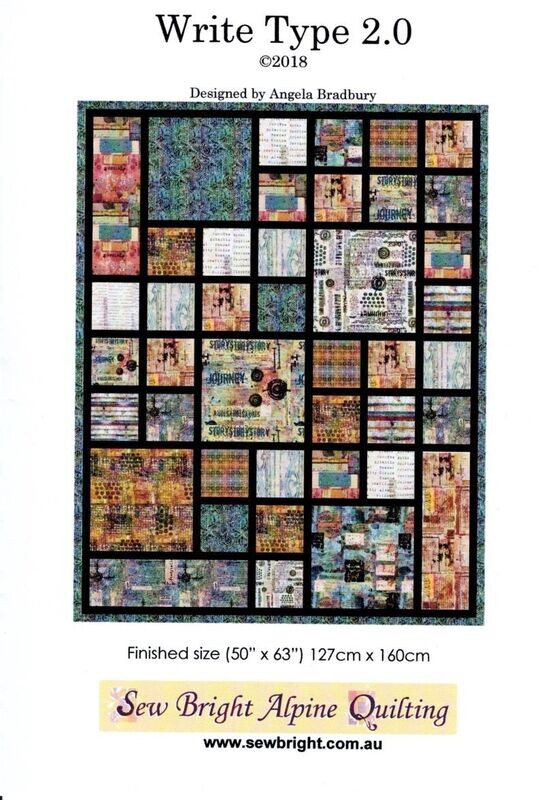 Write Type Quilt Pattern PDF $15