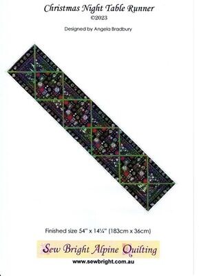 Christmas Night Table Runner pattern $18