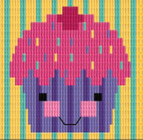 50227 cupcake longstitch kit $9.50 50227 cupcake longstitch kit $9.50