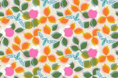 13372 Stay Gold &amp; Sparkle Floral Cream $30 per mt