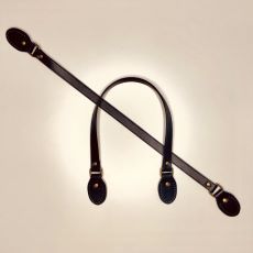 32694 Leather Look Handles Black $25