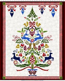 18645 NY Sno tree panel $28