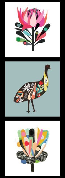 Inaluxe Panel Warratah Emu Protea $12 per panel