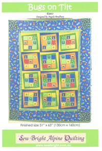 49066 Bugs on Tilt Quilt Pattern $15