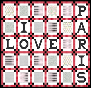 I Love Paris Quilt Pattern