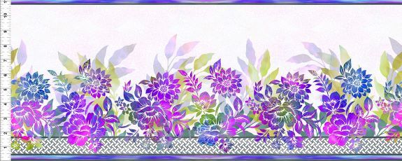 Garden of Dreams II Border Purple $30 per mt