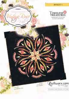 43760 Vintage Rose Quilt Pattern & Paper Wall Size $120 43760 Vintage Rose Quilt Pattern & Paper Wall Size $120