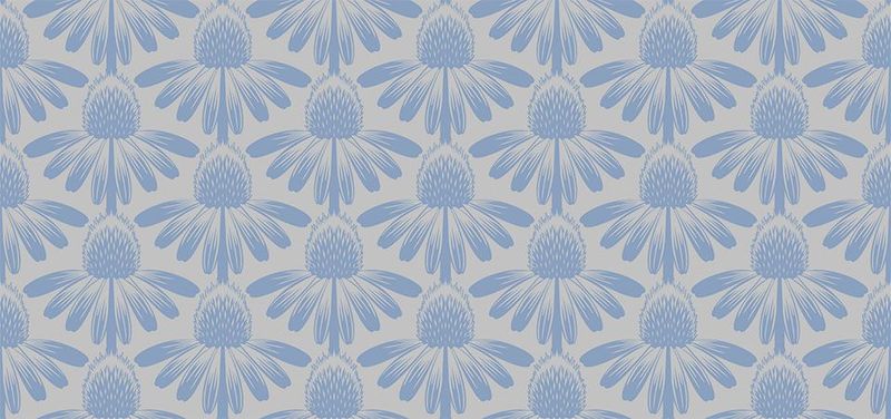 Indelible Coneflower Vintage Sky $36 per mt
