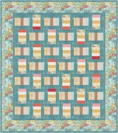 Bright Jelly Allsorts Sunday Brunch Pattern &amp; fabric kit Teal $258.40
