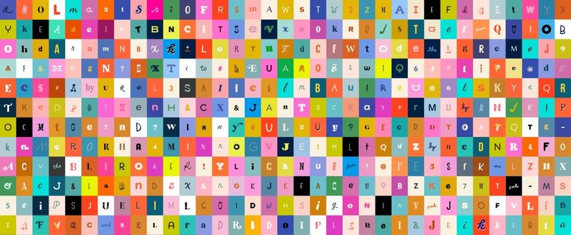 Selvedge Magic Letters $32 per mt