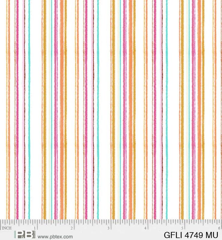 Garden Flight Stripe Multi $28 per mt