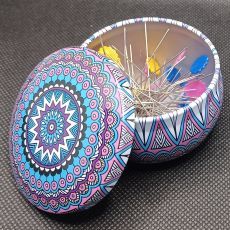 Flower Head Pins in Tin