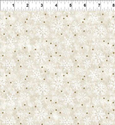 Winter Solstice II Snowflake Metallic White $32 per mt