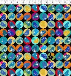 Flock Together Bird Dot multi $32 per mt