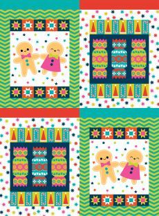 Crackin Christmas sack panel $20