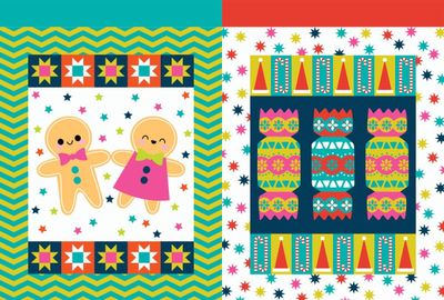 Cracking Christmas sack panel $20