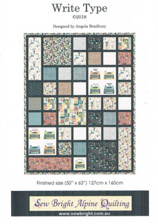 49084 Write Type Quilt Pattern $15