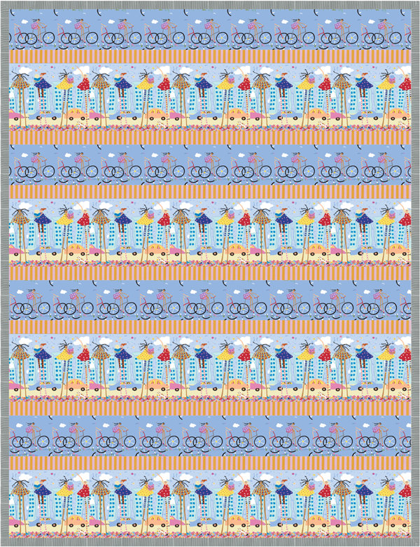 49078lg Gals in the City Quilt Pattern $12