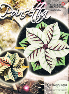 43763 Poinsettia Table Topper Pattern & Papers $39.95