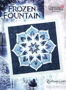 43767 Frozen fountain quilt pattern & papers $61.50 43767 Frozen fountain quilt pattern & papers $61.50