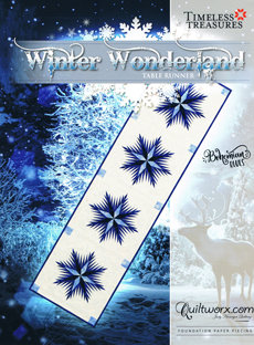 43708 Winter Wonderland Table Runner pattern &amp; papers $37.50