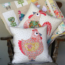 46252 Chooks Cushions Pattern $18