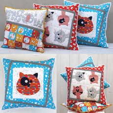 46269 Kitty Cats Cushions Pattern $18