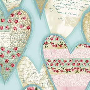 13912 Lovesong Hearts Blue $25.60 per mt 13912 Lovesong Hearts Blue $25.60 per mt
