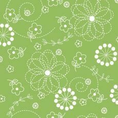 14634 Kimberbell Basics Stitched Flower Green $28 per mt