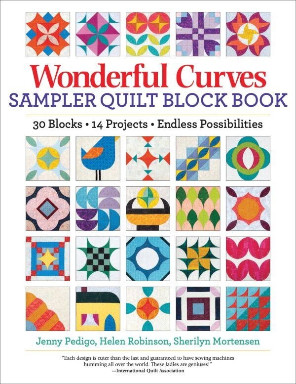 Wonderful Curves Sampler Quilt Book $45