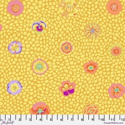 15412 Kaffe Collective Guinea Flower Gold $36 per mt