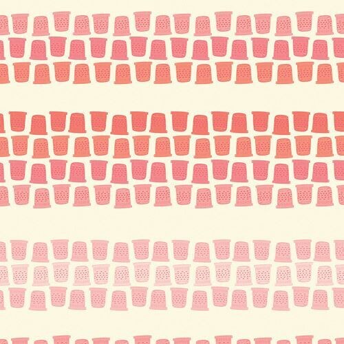 13807 Sew Obsessed Thimble Lane coral $32 per mt