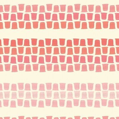 13807 Sew Obsessed Thimble Lane coral $32 per mt