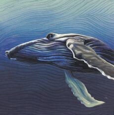 Whale Song Free Motion Quilting Digital pattern