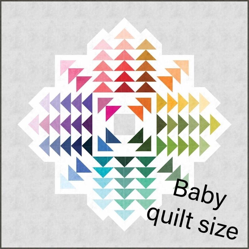 Crystal Cluster Quilt Pattern &amp; Fabric kit Baby size $315.90