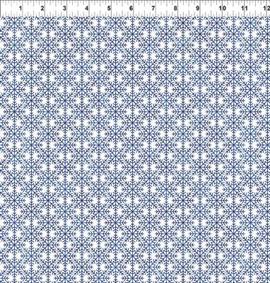 18653 NYSno Snowflake Grid Blue $30 per mt