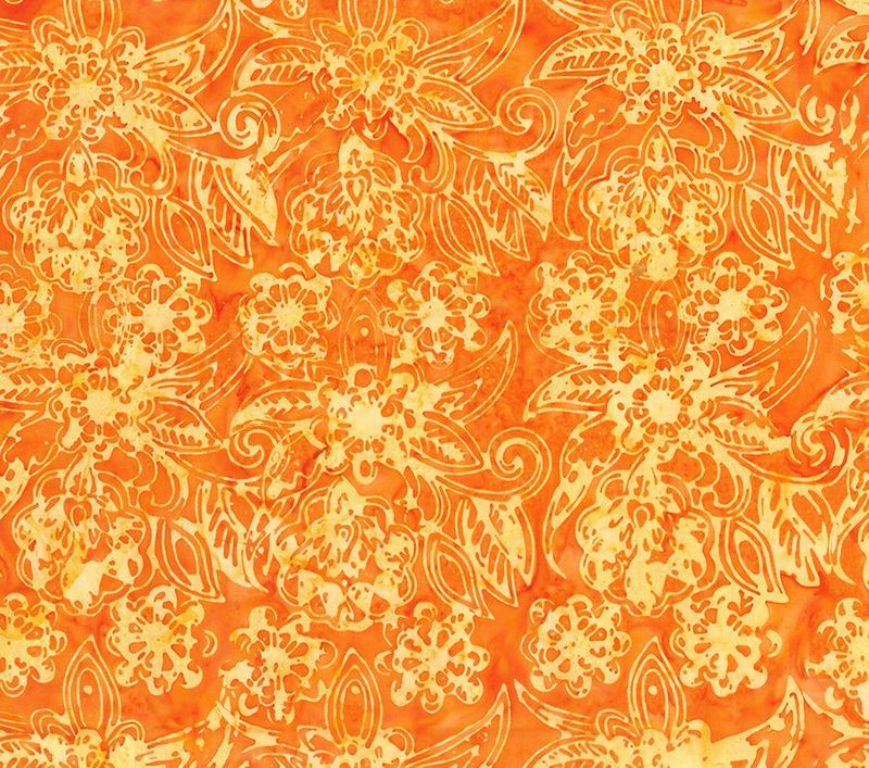 Banyan Flutter Floral Bouquet Pumpkin $20 per mt