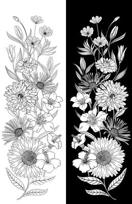 Ebony &amp; Ivory Panel $18 each