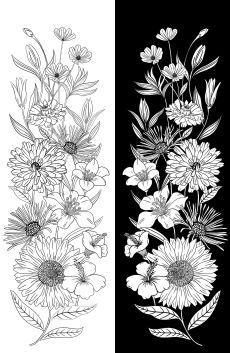 Ebony &amp; Ivory Panel $18 each