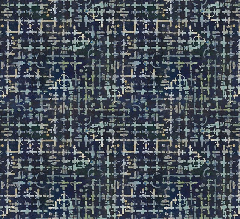 On your Mark Maze Indigo $36 per mt
