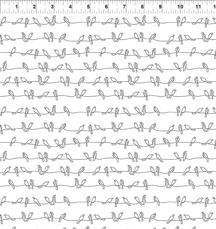 Flock Together Birds on a wire $32 per mt