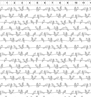 Flock Together Birds on a wire $32 per mt