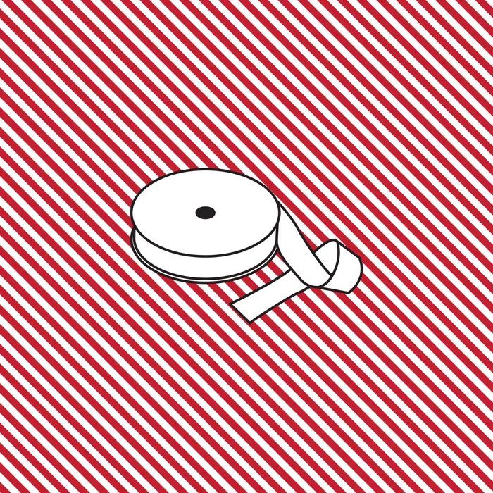 Bias binding Red &amp; White Stripe $2.50 per mt